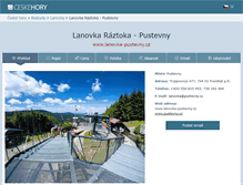 Tablet Screenshot of lanovka-pustevny.cz